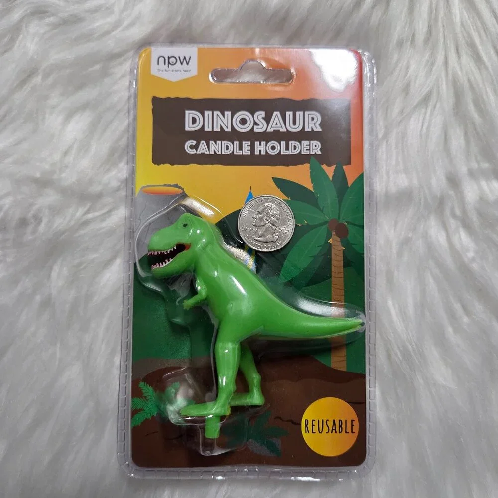 NPW Dinosaur Figural Candle Holder